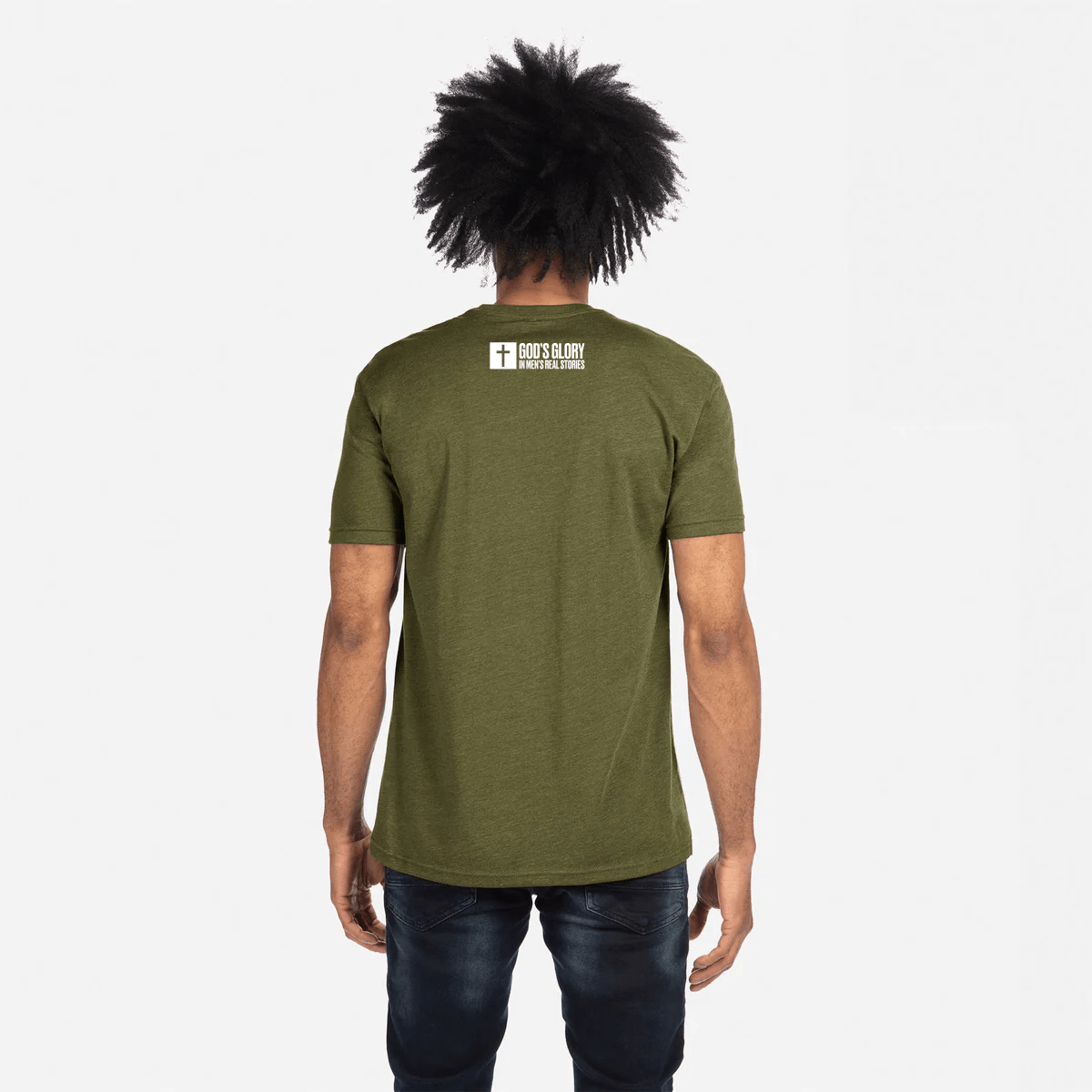 Be The Man You Needed When You Were Younger T-Shirt (Military Green) - God's Glory In Men's Real Stories
