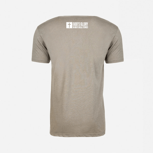 Be The Man You Needed When You Were Younger T-Shirt (Stone Gray) - God's Glory In Men's Real Stories