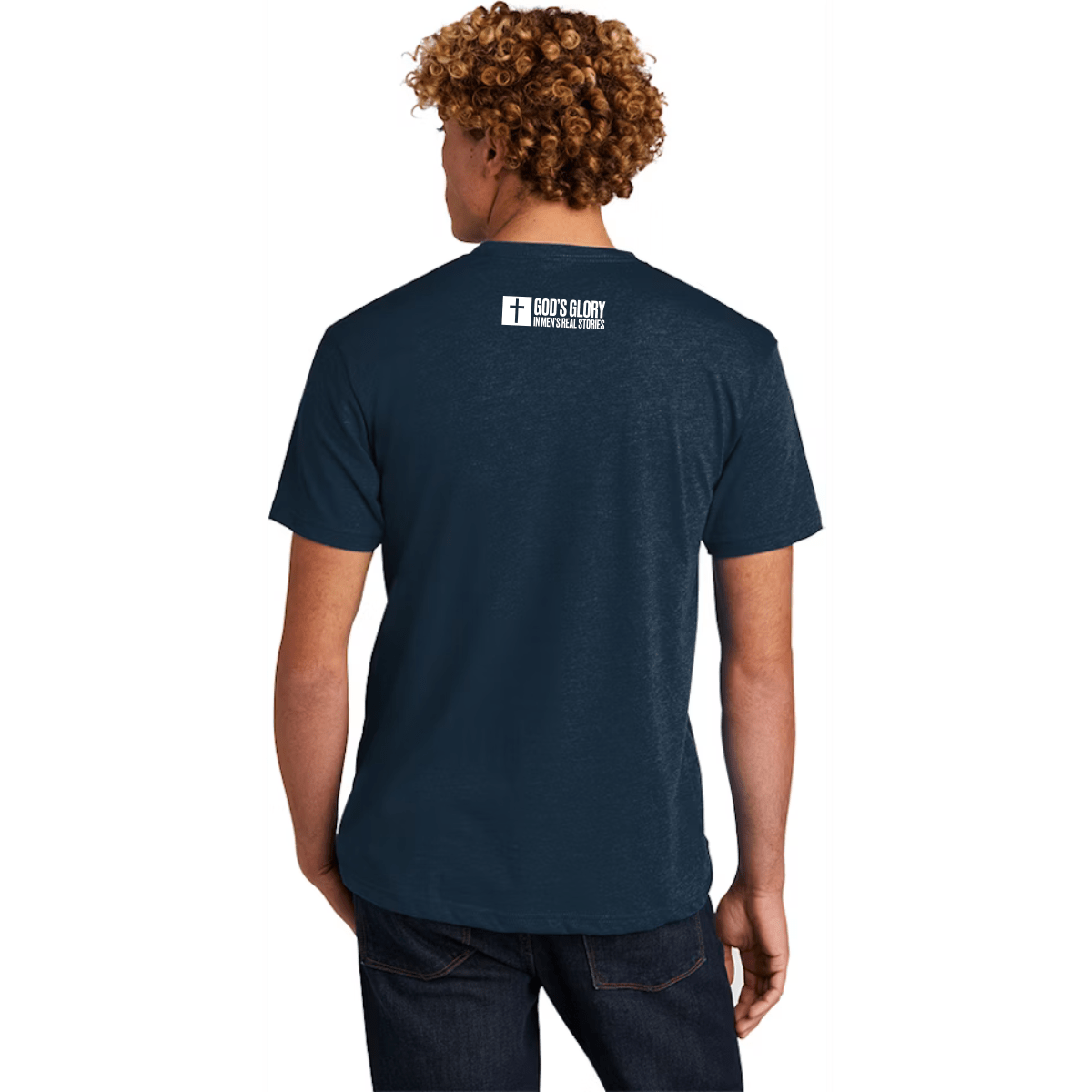 Be The Man You Needed When You Were Younger T-Shirt (Midnight Navy) - God's Glory In Men's Real Stories