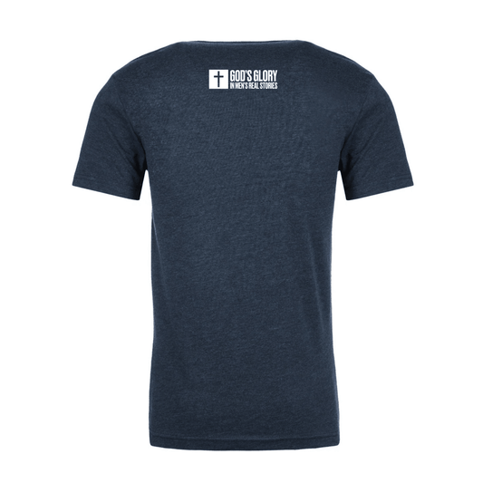 Be The Man You Needed When You Were Younger T-Shirt (Midnight Navy) - God's Glory In Men's Real Stories